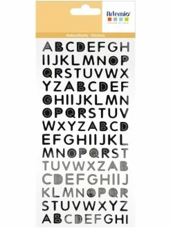Autocollants Alphabet Artemio Collection On Se Marie - Argenté - 1 Feuille