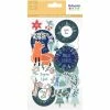 Autocollants Cartonnés Chipboard Artemio - Woodsy Christmas - 3 Feuilles