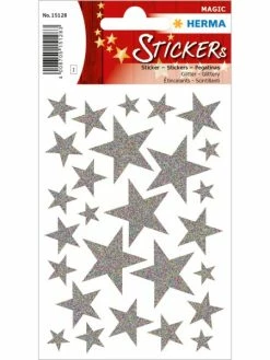 Herma Autocollants De Noël "Etoiles" - Argent