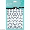 Maildor Autocollants Initial Holographiques - Géométriques - 200 Pcs