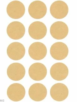 Rico Design Autocollants Kraft - Rond - 60 Pcs