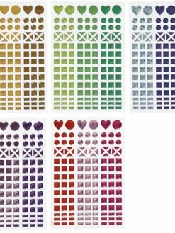 Creativ Company Autocollants Mosaïques 3D Coeurs Et Formes Géométriques - Diamètre De 0,8 à 1,4 Cm - 10 Pcs