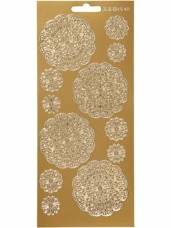 Creativ Company Autocollants Peel Off Arabesques - Doré - 1 Pce