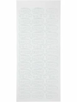 Creativ Company Autocollants Peel Off Chapeaux - Blanc