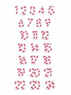 Artemio Autocollants Puffies 3D Calendrier De L'Avent Sucre D'orge