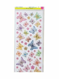 Czech Beads Exclusive Autocollants Scintillants 10x23cm - Nœud Papillon Et Les Fleurs, Clip Art, L'Art De Scrapbooking, Ac