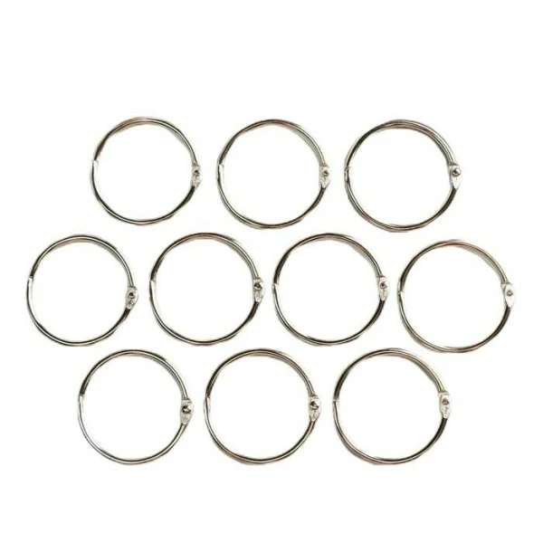 Czech Beads Exclusive Bagues Pour Projets De Bricolage, Album Avec, 3, Pour Albums Photo, "argent" Lot De 10 Pièces., D=4 1 Czech Beads Exclusive Bagues Pour Projets De Bricolage, Album Avec, 3, Pour Albums Photo, "argent" Lot De 10 Pièces., D=4