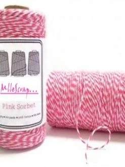 MlleScrap Baker's Twine, Ficelle Rose Foncé - 5 Mètres