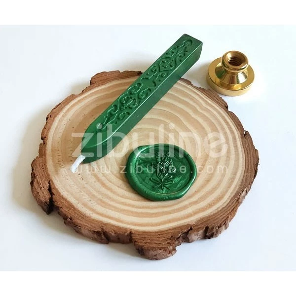 Zibuline Bâton Avec Mèche - Vert Feuillage Nacré 1 Zibuline Bâton Avec Mèche - Vert Feuillage Nacré