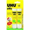 UHU® Bâton De Colle Stick, Blister 2 X 21 G - Pack Promo - Uhu