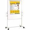 Bi-Office - Tableau Mixte Mobile Duo, Tableau Blanc / Feutre