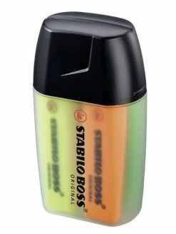 Big BOSS Box De 4 Surligneurs STABILO BOSS ORIGINAL - Assortiment Fluo