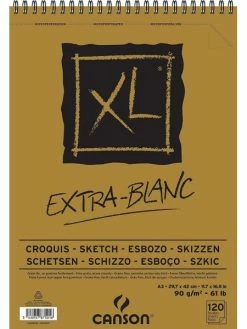 Bloc à Croquis Et études "XL Extra Blanc"- A3 - Canson