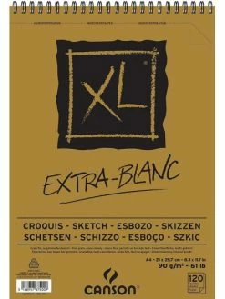 Bloc à Croquis Et études "XL Extra Blanc"- A4 - Canson