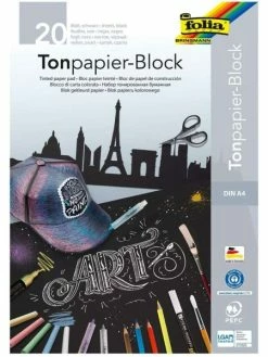 Bloc à Dessin - 130 G./m² - A4 - Noir - Folia