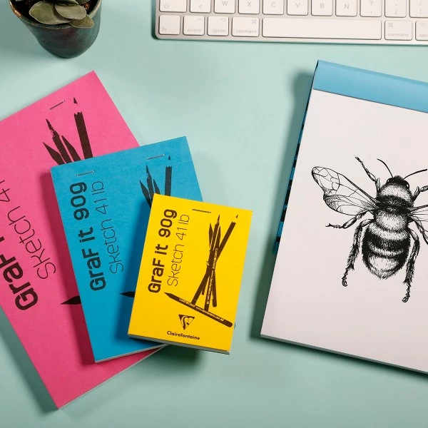 CLAIREFONTAINE Bloc à Dessin Et Croquis Graf'it Uni 90 G - A3 - 160 Pages 2 CLAIREFONTAINE Bloc à Dessin Et Croquis Graf'it Uni 90 G - A3 - 160 Pages – Image 2