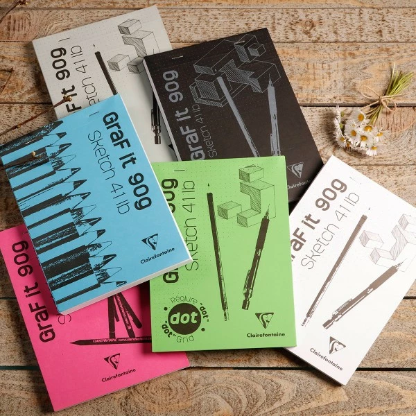 CLAIREFONTAINE Bloc à Dessin Et Croquis Graf'it Uni 90 G - A5 - 160 Pages 2 CLAIREFONTAINE Bloc à Dessin Et Croquis Graf'it Uni 90 G - A5 - 160 Pages – Image 2