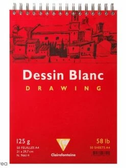 CLAIREFONTAINE Bloc à Dessin Sketch Et Croquis A4 - 125 Gr - 50 Feuilles