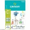 Bloc A4 Papier Canson - Mes Premiers Gribouillages - 40 Feuilles