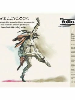 Bloc Aquarelle - 200 G./m² - 180 X 240 Mm - Blanc - Folia