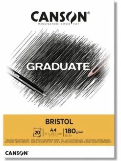 Bloc Canson Graduate - Bristol - A4 - 180 G - 20 Feuilles