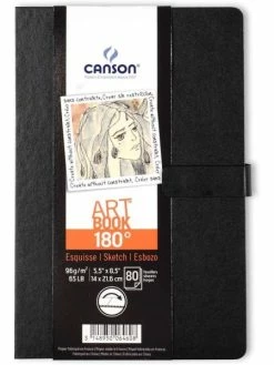 Canson Bloc Croquis "Artbook 180 Degrés", 140 X 216 Mm, 96 G./m²