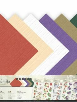 JEANINE S ART Bloc De 12 Cartons En Fibres De Lin 30.5 X 30.5 Cm Jeanines's Art CHRISTMAS CLASSICS