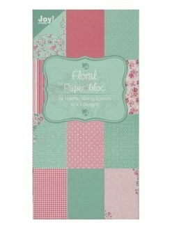 Bloc De 24 Papiers Scrapbooking 15 X 30 Cm Joy Crafts FLORAL