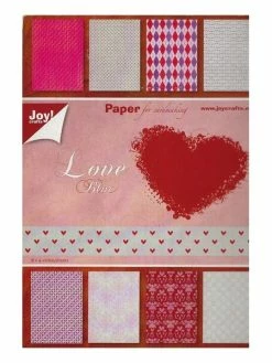 Bloc De 32 Papiers 15 X 21 Cm JOY CRAFTS LOVE