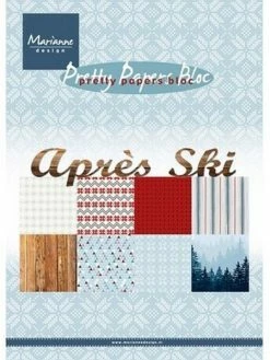 Bloc De 32 Papiers 15 X 21 Cm MARIANNE DESIGN APRES SKI