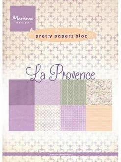 Bloc De 32 Papiers 15 X 21 Cm MARIANNE DESIGN LA PROVENCE