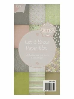 Bloc De 48 Papiers Scrapbooking 15 X 30 Cm Joy Crafts LET IT SNOW