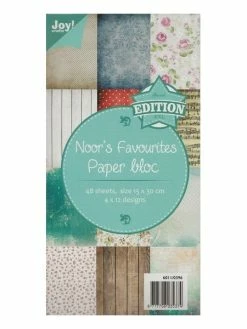 Bloc De 48 Papiers Scrapbooking 15 X 30 Cm Joy Crafts NOOR’S FAVOURITES