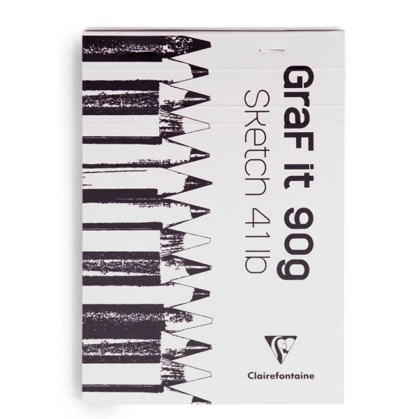 CLAIREFONTAINE Bloc De Dessin "GraF It", A5, 90 G/m² 1 CLAIREFONTAINE Bloc De Dessin "GraF It", A5, 90 G/m²
