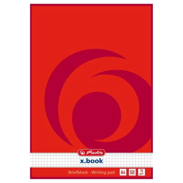 Bloc De Papier à Lettre X.book, A4, Non Perforé - Herlitz 1 Bloc De Papier à Lettre X.book, A4, Non Perforé - Herlitz