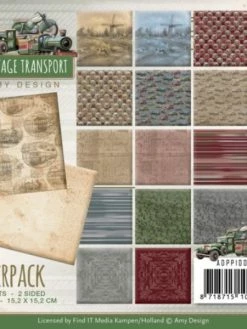 Find It™ Bloc De Papier - Amy Design - Vintage Transport 15.2 X 15.2