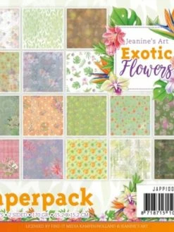 Find It™ Bloc De Papier - Jeanine Art - Exotic Flowers 15.2 X 15.2