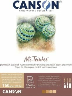 Canson Bloc De Papier "Mi-Teintes" - 320 X 410 Mm - Marron