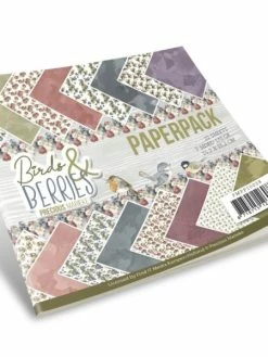 Find It™ Bloc De Papier - Precious Marieke - Oiseaux Et Baies 15.2 X 15.2 Cm