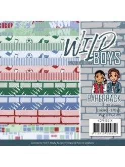 Find It™ Bloc De Papier - Yvonne Créations - Wild Boys 15 X 15 Cm