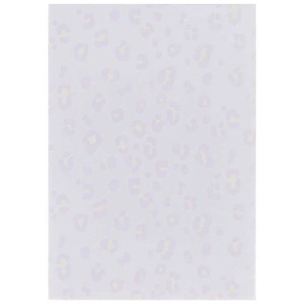 Rico Design Bloc-notes Papier - 14,8 X 21 Cm - Léopard Violet Irisé - 50 Pages 2 Rico Design Bloc-notes Papier - 14,8 X 21 Cm - Léopard Violet Irisé - 50 Pages – Image 2