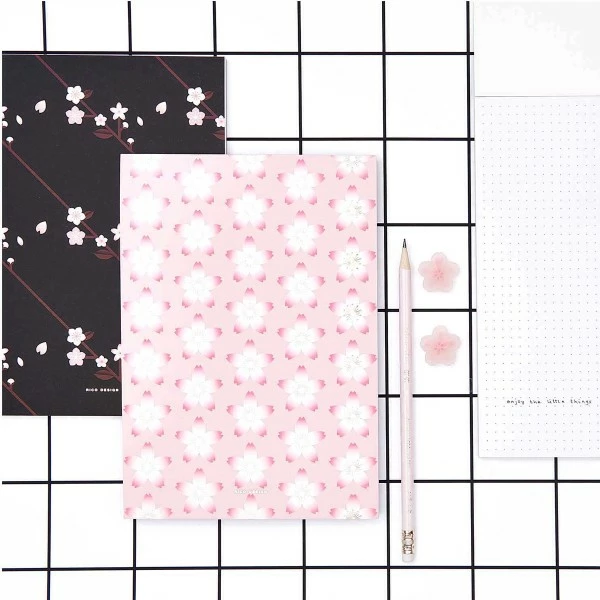 Bloc Notes Sakura Rico Design - Noir - 14,8 X 21 Cm - 50 Pages 3 Bloc Notes Sakura Rico Design - Noir - 14,8 X 21 Cm - 50 Pages – Image 3