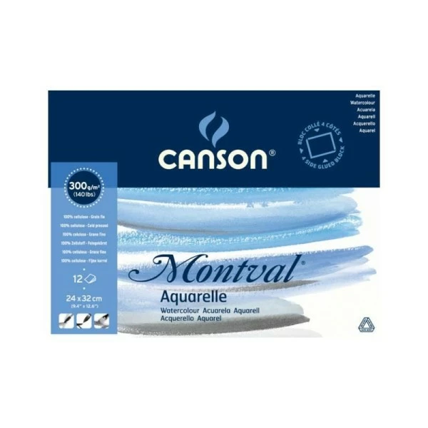 Canson Bloc Papier Aquarelle "Montval" - 240 X 320 Mm 1 Canson Bloc Papier Aquarelle "Montval" - 240 X 320 Mm
