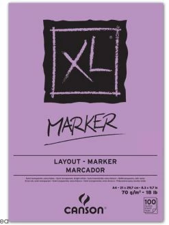 Bloc Papier Marker A4 - Canson XL - 100 Feuilles
