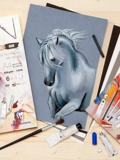 CLAIREFONTAINE Bloc Papier Multi-techniques Paint'On Denim A5 - 250 G - 24 Feuilles -V-Zug shop bloc papier multi techniques painton denim a5 250 g 24 feuilles p 3