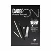 CLAIREFONTAINE Bloc Papier Noir Carbon 120 G - 14,8 X 21 Cm - 20 Feuilles