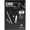 CLAIREFONTAINE Bloc Papier Noir Carbon 120 G - 29,7 X 42 Cm - 20 Feuilles