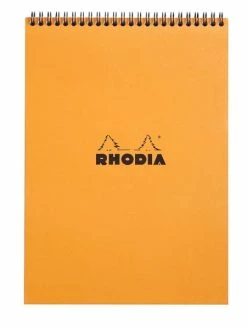 Rhodia Bloc Spiralé - Format A4 - Quadrillé 5x5 - Orange