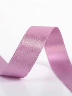 STP Bobine 25m Ruban Satin Double Face Mauve (6mm)