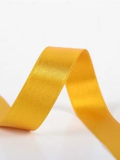 STP Bobine 25m Ruban Satin Double Face Moutarde (38mm)